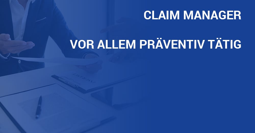 Jobportrait Claim Manager