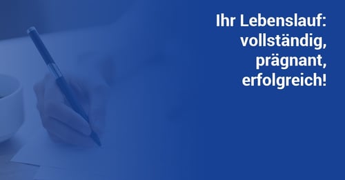 Lebenslauf Bewerbung