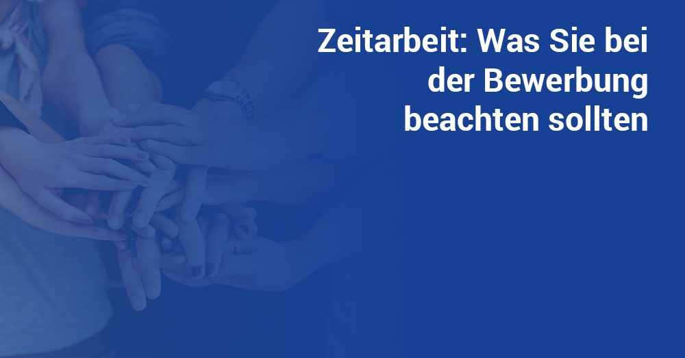 Bewerbung Zeitarbeit