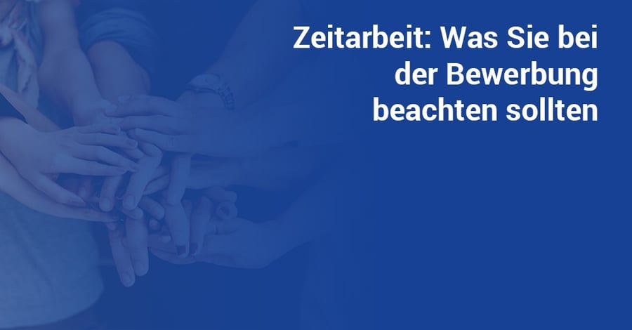 Bewerbung Zeitarbeit