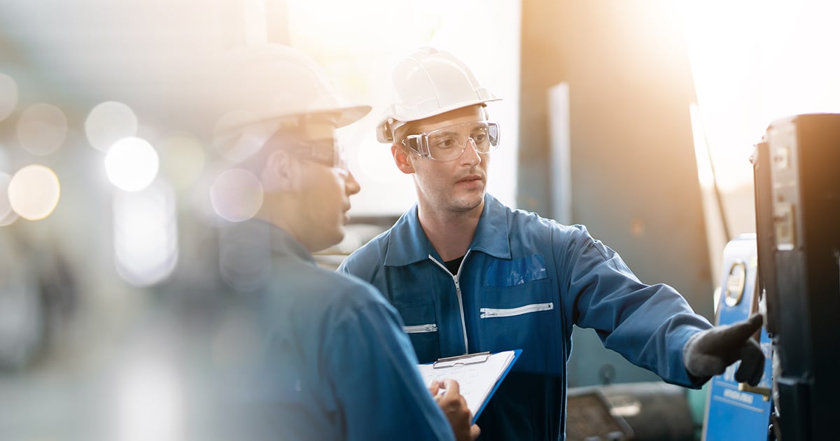 Industriemitarbeiter Zeitarbeit